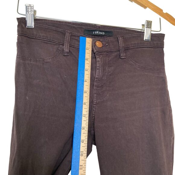 J Brand Size 26 Super Skinny Snifter Jeans Womens Wine Maroon Mid Rise Pants - Picture 7 of 12